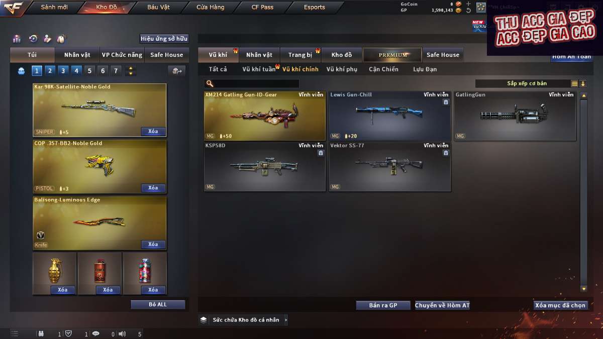 shop acc cf uy tin gia re